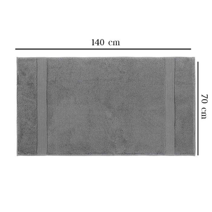 Mijölnir Chicago Bath Toalla de Baño (70 x 140) - Gris Oscuro, 100% Algodón